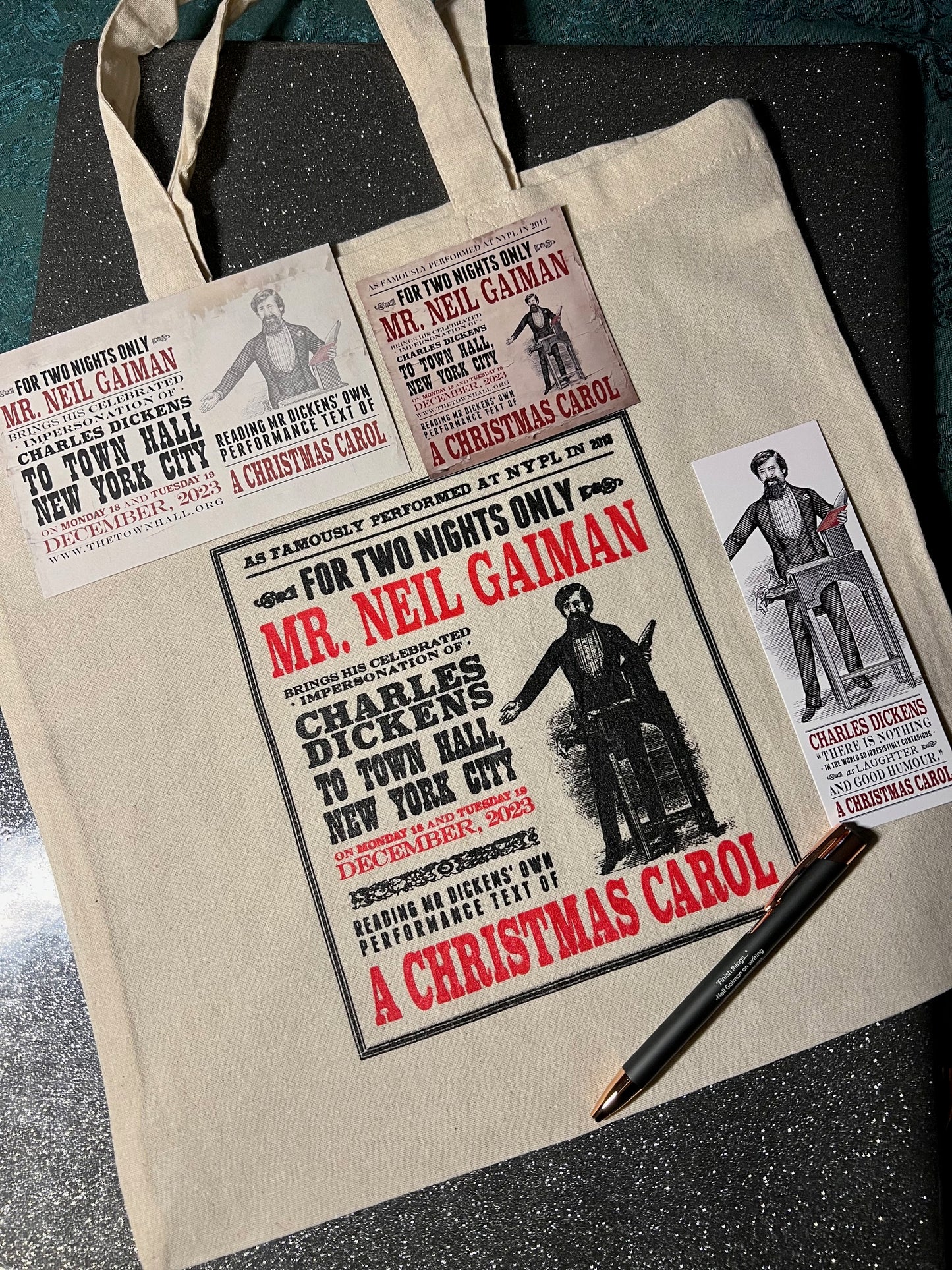 Neil as Charles Dickens writers kit