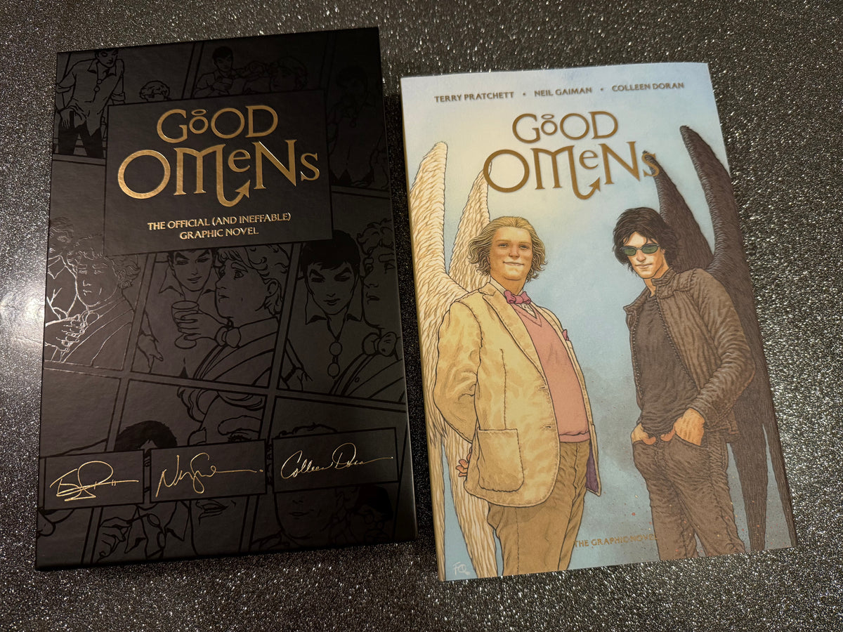Good Omens graphic novel, art by Colleen Doran DUSTCOVER EDITION