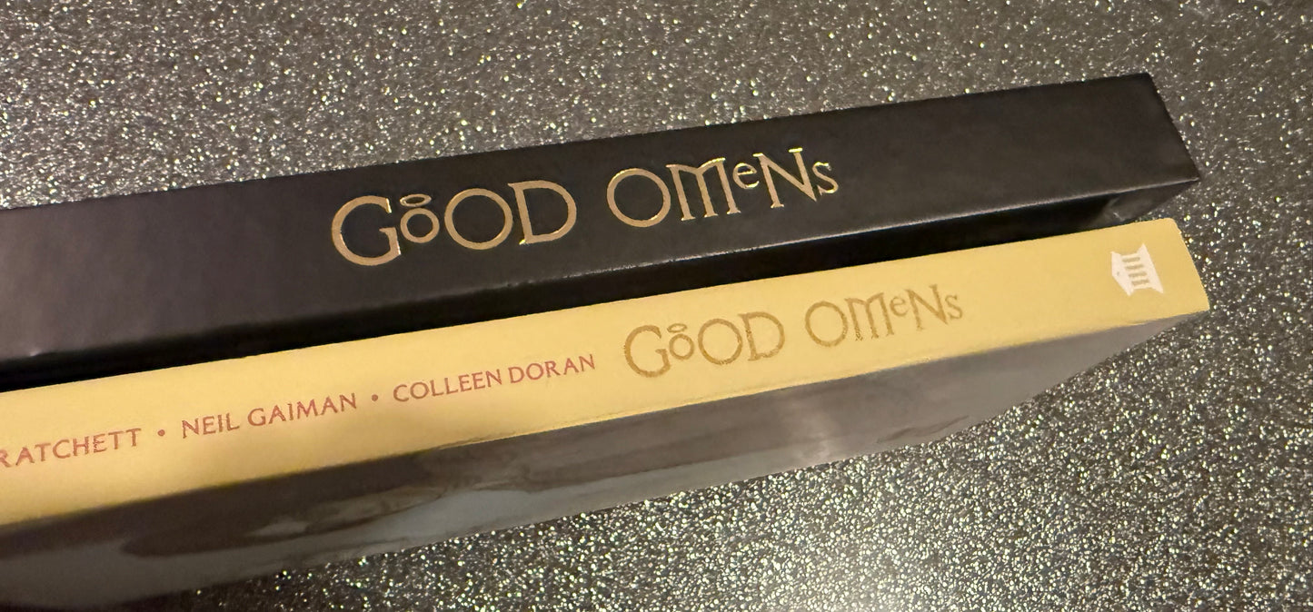 Good Omens graphic novel, art by Colleen Doran DUSTCOVER EDITION