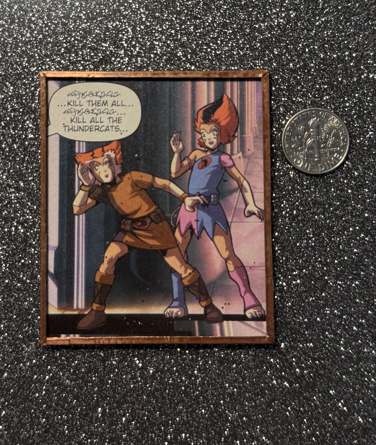 Thundercats! handmade glass magnet