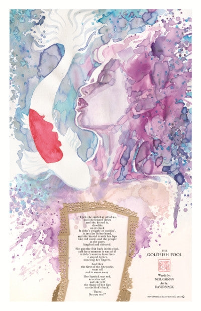 Goldfish Pool limited edition print by David Mack