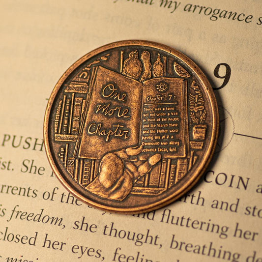 Best selling coin!!  One More Chapter/Go To Bed Decision Maker Coin.