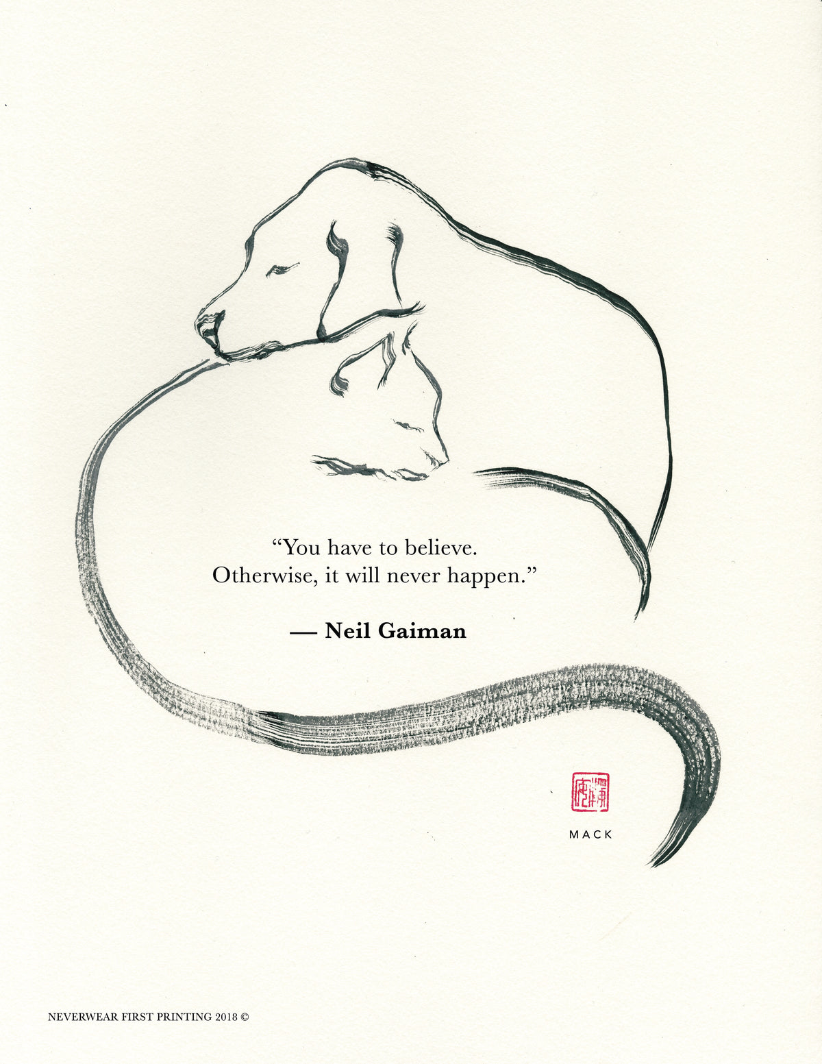David Mack's BELIEVE piece, now in print form!